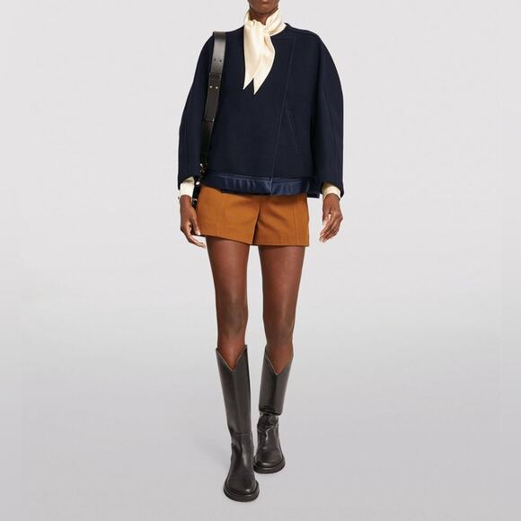 CHLOE  Wool Blend Sweater Coat Black Retails $1,950 New - Picture 1 of 12